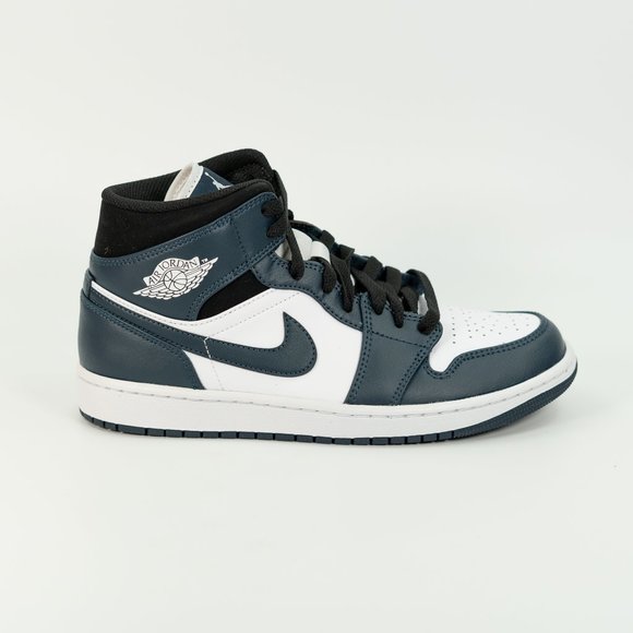 Nike Air Jordan 1 Mid 'Armory Navy' 554724-411 Navy Blue size 8 - Picture 2 of 10